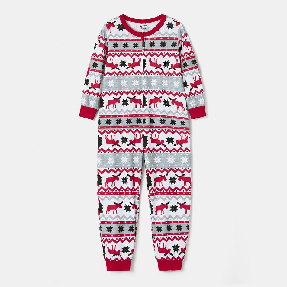 Christmas Cozy  One-Piece Family Matching Pajamas