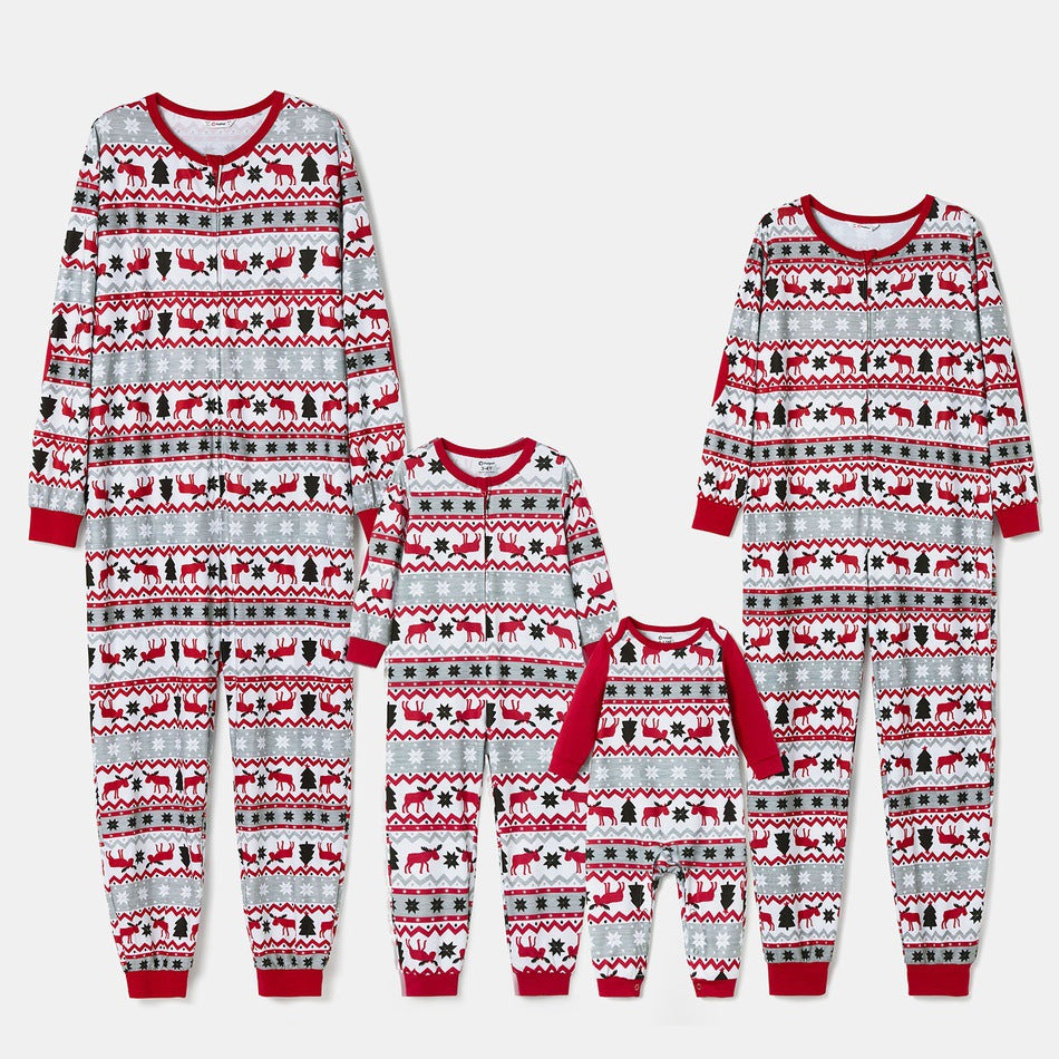 Christmas Cozy  One-Piece Family Matching Pajamas