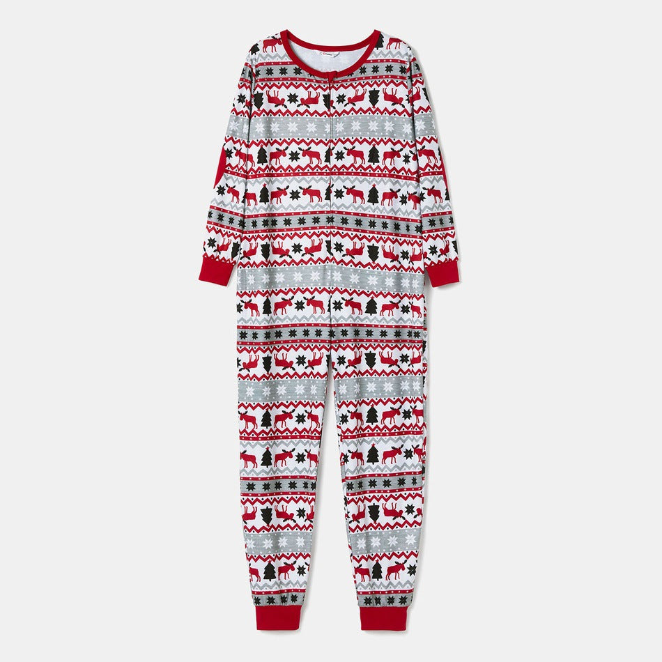 Christmas Cozy  One-Piece Family Matching Pajamas