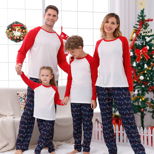 DIY Blank Family Matching Pajamas  2 Pieces Set