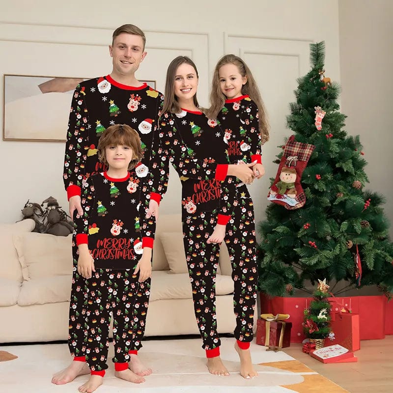 Santa and Friends Family Matching Pajamas