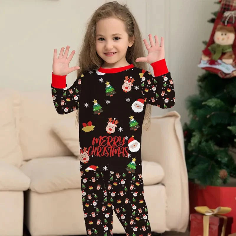 Santa and Friends Family Matching Pajamas